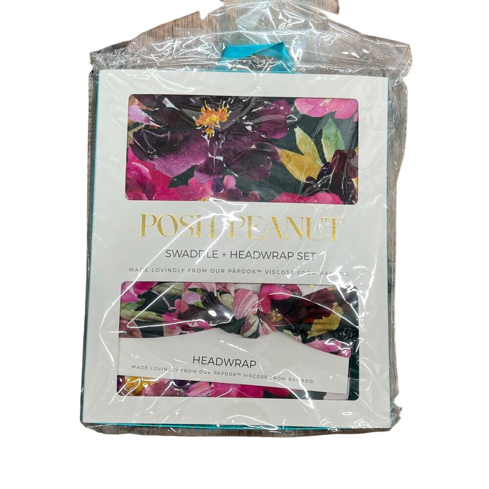 NWT Posh Peanut OS Zelda Infant Swaddle and Headwrap